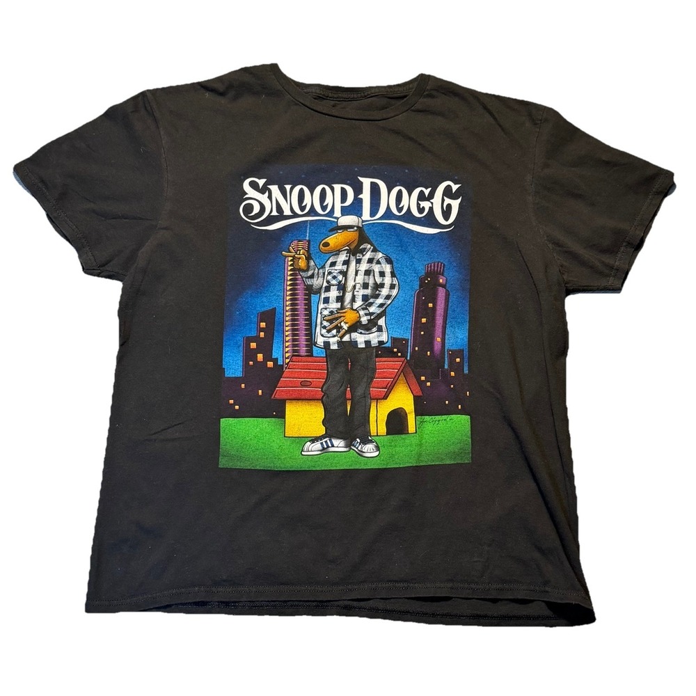Snoop Dogg Rap Tee‎ Graphic Shirt Mens Large Hip Hop Licensed 2022